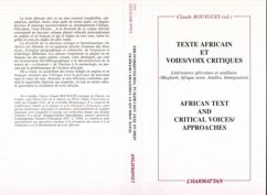 Cover Textes africains et voies/voix critiques (eBook, PDF)