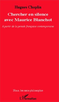 Cover Chercher en silence avec Maurice Blanchot (eBook, PDF)