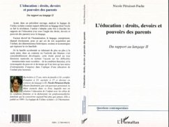 Cover L'ÉDUCATION : DROITS, DEVOIRS ET POUVOIRS DES PARENTS (eBook, PDF)