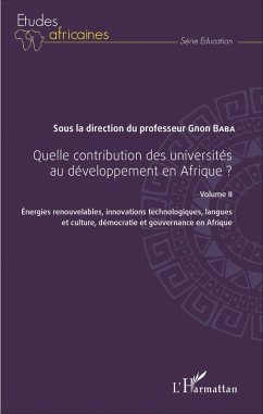 Cover Quelle contribution des universités au développement en Afrique ? Volume II (eBook, PDF)