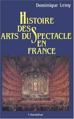 Cover Histoire des arts du spectacle en France (eBook, PDF)