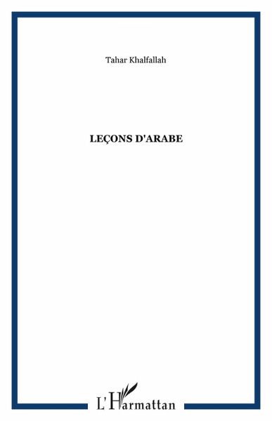 Leçons d'arabe (eBook, PDF)