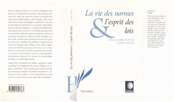 La Vie des Normes et l'esprit des Lois (eBook, PDF)