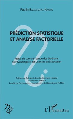 Prédiction statistique et analyse factorielle (eBook, PDF) - Banza Lenge Kikwike