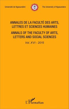 Cover Annales de la faculté des arts, lettres et sciences humaines Vol XVI - 2015 (eBook, PDF)
