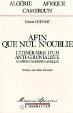 Afin que nul n'oublie (eBook, PDF)