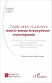 Duplications et variations dans le roman francophone contemporain (eBook, PDF)