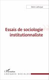 Essais de sociologie institutionnaliste (eBook, PDF)