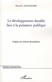 Le développement durable face à la puissance publique (eBook, ePUB) Le développement durable face à la puissance publique (eBook, ePUB)
