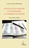 L'actualité du psautier et les entraves à la mission de l'Eglise (eBook, PDF)