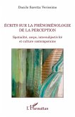 Ecrits sur la phénoménologie de la perception (eBook, PDF)