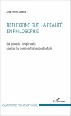 Réflexions sur la réalité en philosophie (eBook, PDF)