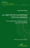 La très petite entreprise (TPE) en Afrique (eBook, ePUB)
