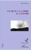 Ce qu'il y a à dire et à savoir (eBook, PDF)