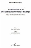 L'introduction de la TVA en République Démocratique du Congo (eBook, PDF)