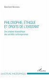 Philosophie, éthique et droits de l'existant (eBook, PDF)