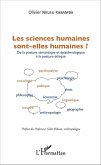 Les sciences humaines sont-elles humaines ? (eBook, PDF)