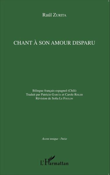 Chant à son amour disparu (eBook, PDF)