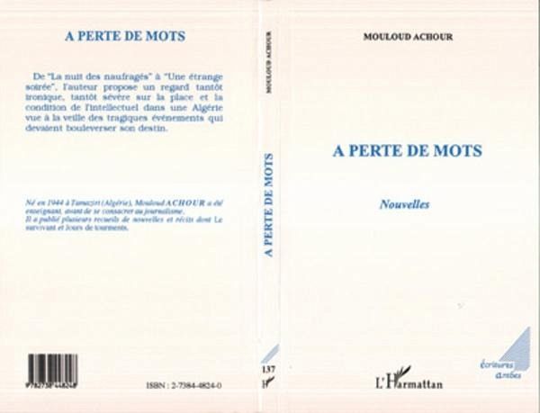 A perte de mots (eBook, PDF)