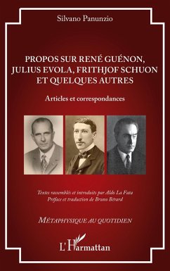 Cover Propos sur René Guénon, Julius Evola, Frithjof Schuon et quelques autres (eBook, PDF)