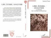 Lire, écrire, analyser (eBook, PDF)