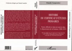 Histoire du certificat d'études primaires (eBook, PDF) - Carpentier