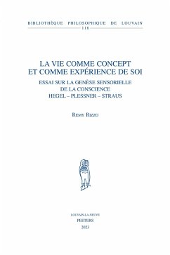 Cover La vie comme concept et comme experience de soi (eBook, PDF)
