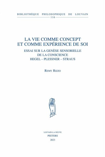 La vie comme concept et comme experience de soi (eBook, PDF)