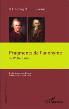 Fragments de l'anonyme (eBook, PDF) - Lessing; Reimarus