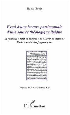 Cover Essai d'une lecture patrimoniale d'une source théologique ibâdite (eBook, PDF)