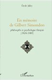 En mémoire de Gilbert Simondon (eBook, PDF)
