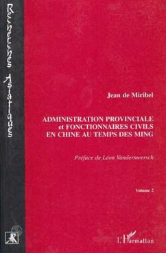 Cover Administration provinciale et fonctionnaires civils en Chine (eBook, PDF)