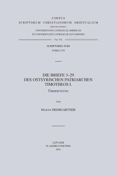 Cover Die Briefe 3-29 des Ostsyrischen Patriarchen Timotheos I. V. (eBook, PDF)