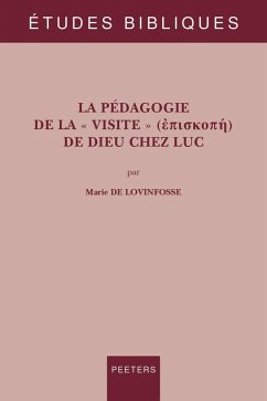 Cover La pedagogie de la visite de Dieu chez Luc (eBook, PDF)