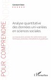 Analyse quantitative des données uni-variées en sciences sociales (eBook, PDF) Analyse quantitative des données uni-variées en sciences sociales (eBook, PDF)