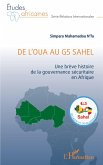 De l'OUA au G5 Sahel (eBook, ePUB)
