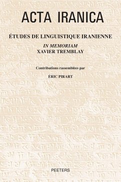 Cover Etudes de linguistique iranienne in memoriam Xavier Tremblay (eBook, PDF)