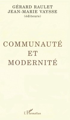 Cover Communauté et modernité (eBook, PDF)
