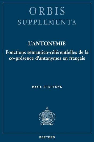 L'antonymie (eBook, PDF) L'antonymie (eBook, PDF)
