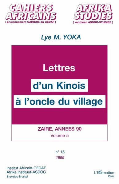 Lettres d'un Kinois à l'oncle du village (eBook, PDF)