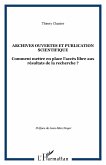 Archives ouvertes et publication scientifique (eBook, ePUB)