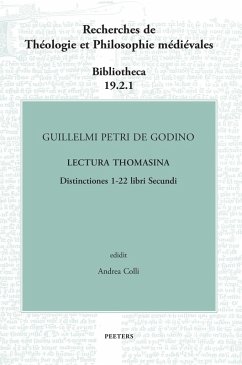 Cover Guillelmi Petri de Godino Lectura Thomasina. Book II, Distinctions 1-22 (eBook, PDF)