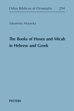 Books of Hosea and Micah in Hebrew and Greek (eBook, PDF) - Muraoka, T.