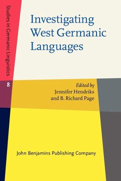 Cover Investigating West Germanic Languages (eBook, ePUB)