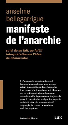 Cover Manifeste de l'anarchie (eBook, ePUB)