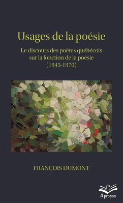 Usages de la poésie (eBook, PDF) - Francois Dumont, Dumont