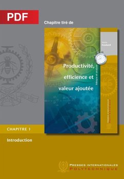 Productivité, efficience et valeur ajoutée - Introduction (Chapitre PDF) (eBook, PDF) - Mario Godard, Godard