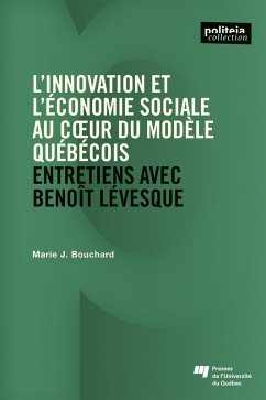 Cover L' innovation et l'économie sociale au coeur du modèle québécois (eBook, ePUB)