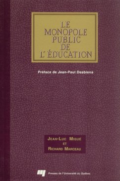 Cover Le monopole public de l'éducation (eBook, PDF)