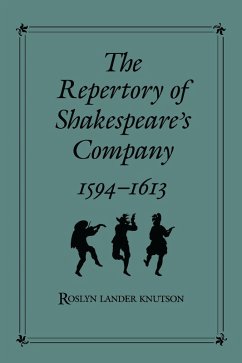 Cover Repertory of Shakespeare's Company, 1594-1613 (eBook, PDF)